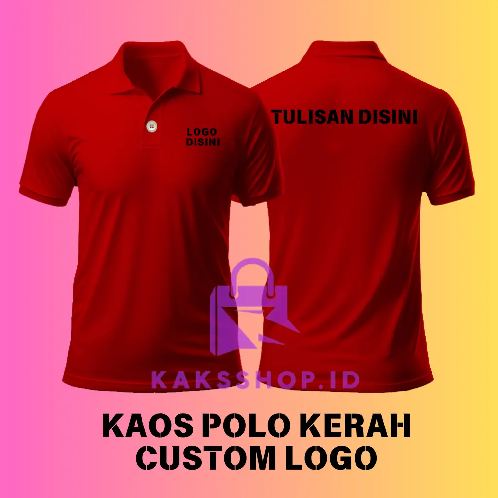 TERBARU BAJU KAOS POLO SHIRT PRIA KERAH CUSTOM SABLOM LENGAN PENDEK Distro Kain Sablon COSTUME DESAIN SENDIRI