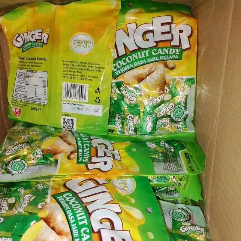 Permen Ginjer Permen Jahe Ginjer Coconut 160gr 2