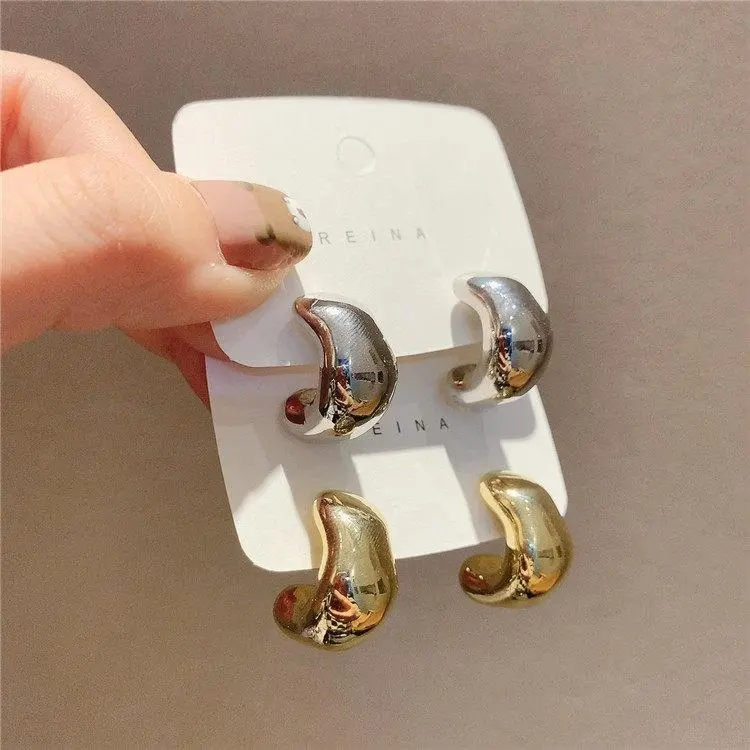 Anting -anting aksesoris mode/anting -anting wanita fashion sederhana Elegan Emas Earrings