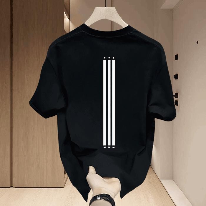 Product Introduction of Áo thun nam nữ cổ tròn mới xu hướng mùa hè tay ngắn dáng rộng 100% cotton, áo thun in hình âm nhạc, quần áo nặng nề cỡ lớn cho cặp đôi cao cấp mùa hè H-1379. 5