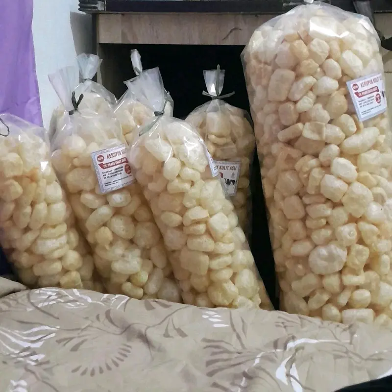 Rambak Kulit Sapi 1ball ±250gr / Kerupuk Kulit Sapi 1ball sebesar Bantal Murah!! 2