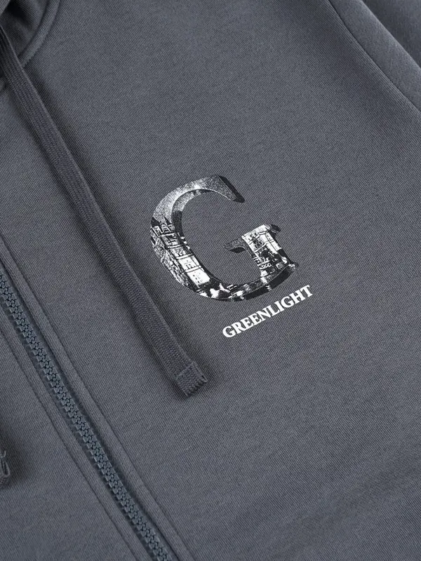 Greenlight Men's Jacket Zipper Hoodie Sweatshirt Regular Fit Fleece Logo Avery H070125 1