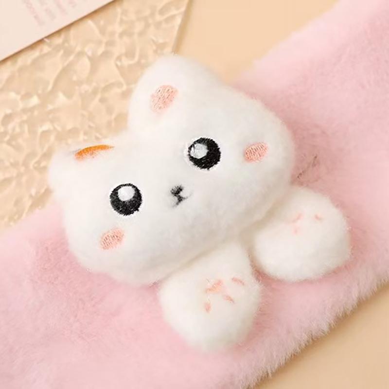 Product Introduction of Cute Rabbit Baby Warm Scarf Winter Korean Thick Fur Boy Girl Anti-Cold Outdoor Windproof Kids Plush Neckerchief 20