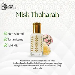 Parfum Misk Thaharah full bibit [isi 6 & 12 ml] by Baagil parfum