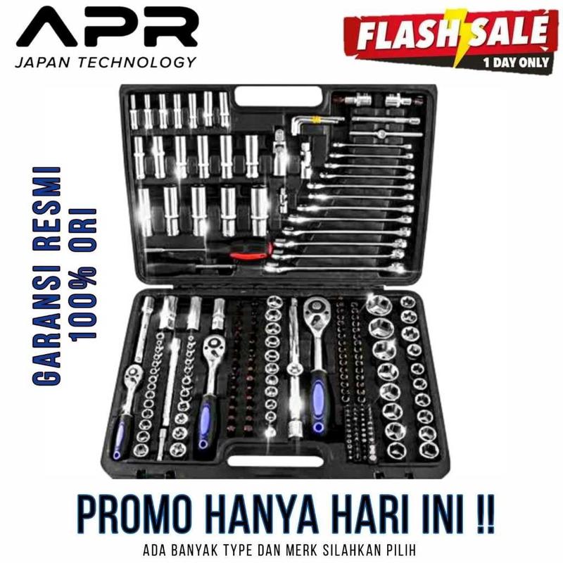 FFE43 PROMO TEKkIRO kunci sock 46pc HONDA by APR JAPAN kualitas sangat kuat garansi resmi socket shock set sok/ AP46 8