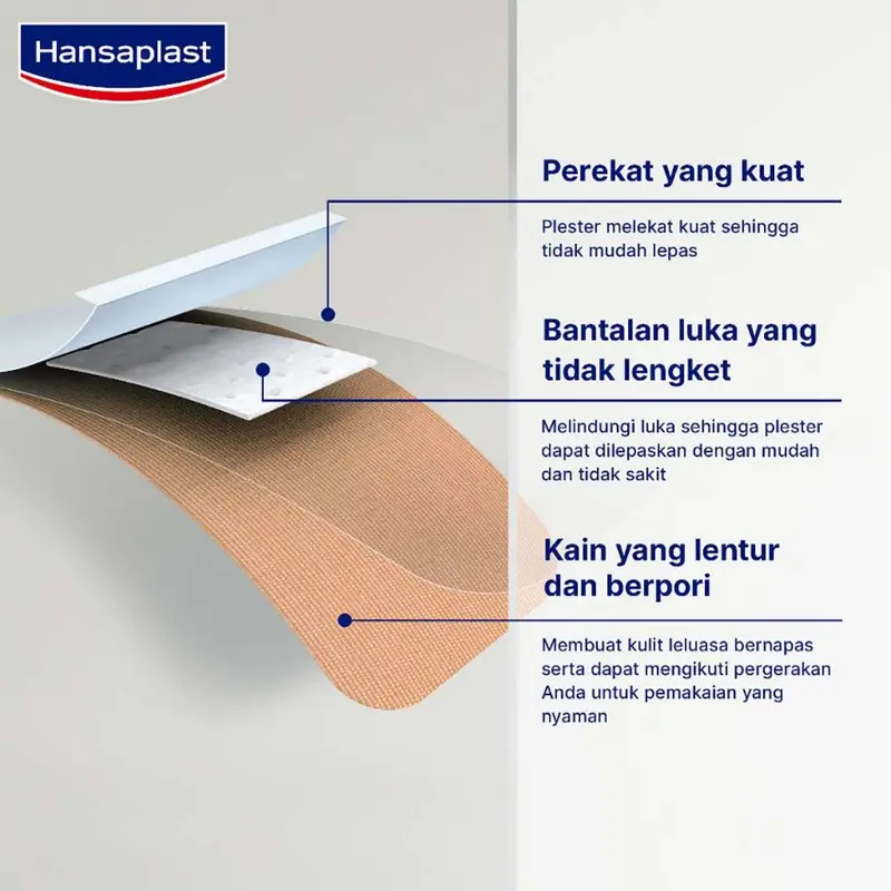Hansaplast Plester Kain Elastis Mix 10 Lembar 2