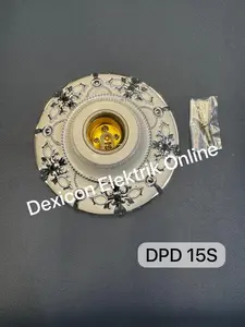 Fitting Lampu Plafon Hias Modern Dexicon Elektrik - Terminal Kuningan Besar - Plastik
