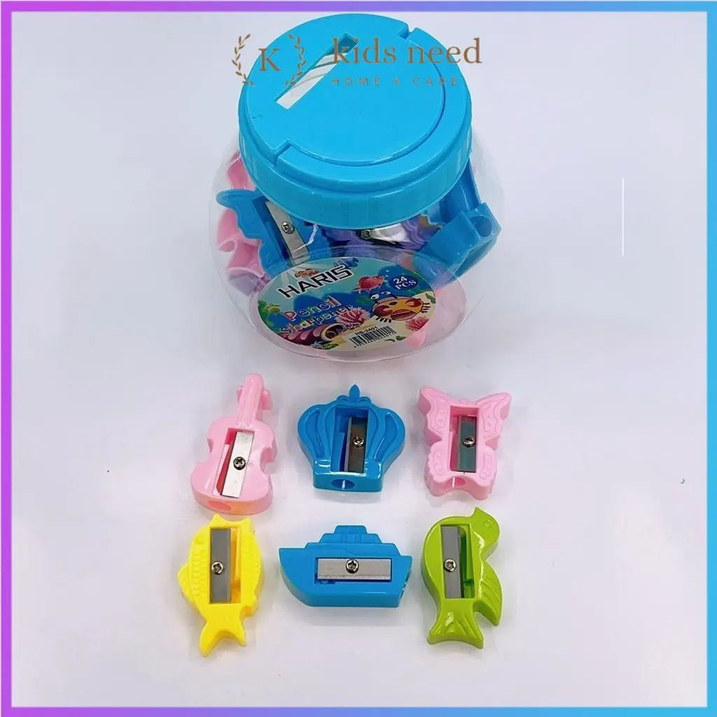 (24pcs)Serutan Toples Mix / rautan penyerut / sharpener toples kecil campur random