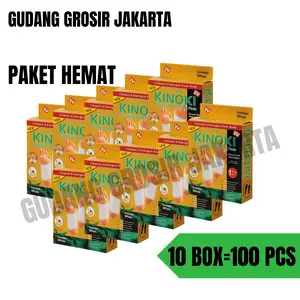 NEW SALE 10 Box isi 100 PCS Kinoki Gold Detox Foot Pads Koyo Penyerap Racun Dalam Tubuh Secara Alami