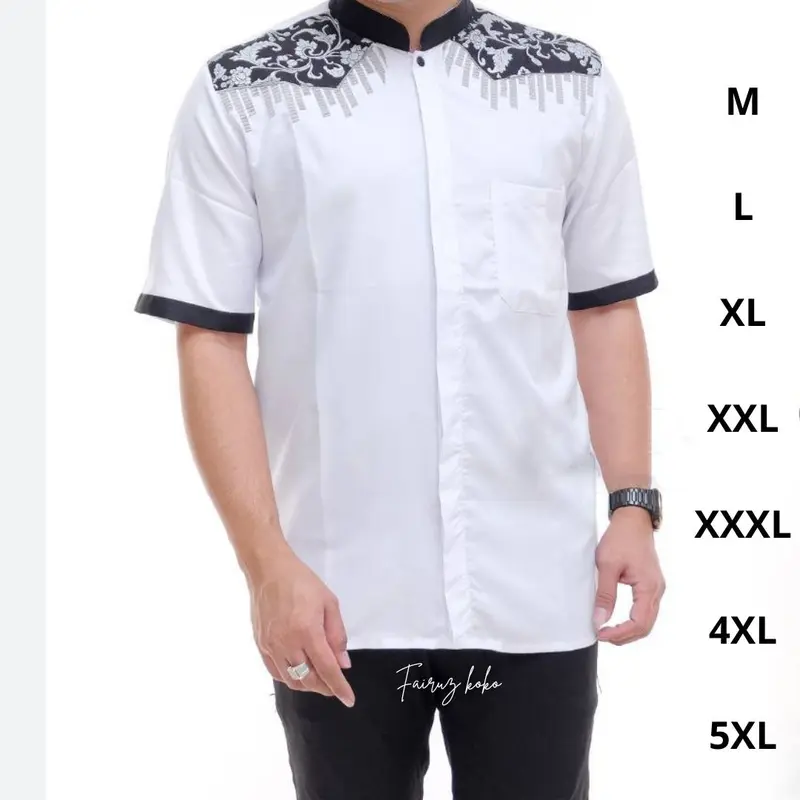 koko jumbo big size terbaru koko bordir M L XL XXL XXXL XXXXL XXXXXL Navy 1