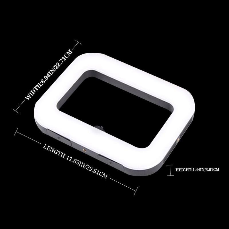 USB Rechargeable Selfie Portable Ring LED Ring Light, 8000mAh Long Battery Life Clip-on Selfie Fill Light, Portable Selfie Light for Bedroom, Living Room, Office, Mobile Power Supply for Charging Other Devices 1