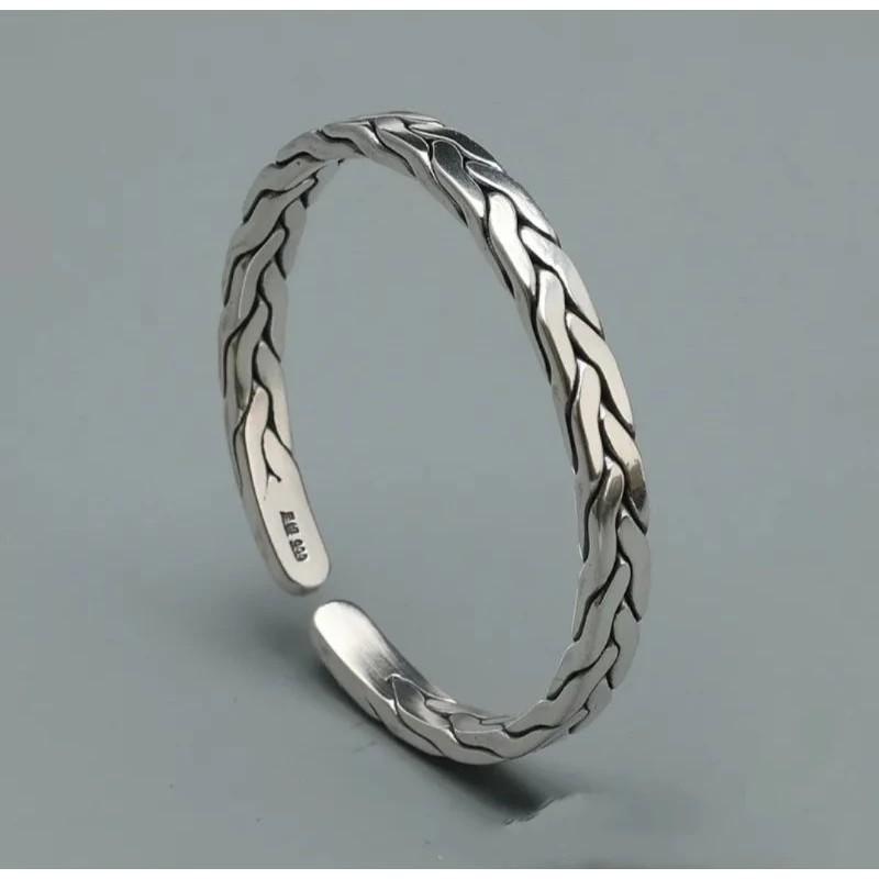 GELANG RANTAI BAJA TITANIUM PRIA MODEL PLAT C ANTI KARAT Bracelets