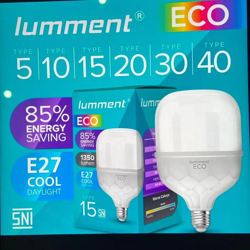 LED T BULB MURAH TERANG BERKUALITAS GARANSI NYALA 5WATT 15WATT 20WATT 30WATT 40WATT 0