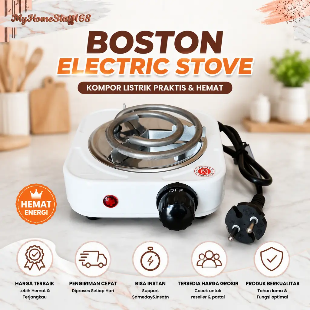 Kompor Listrik 1 Tungku - Electric Stove Portable Kompor Listrik Mini
