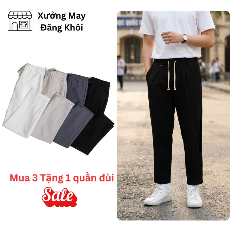 Quần Âu Baggy Nam Chất Liệu Dày Dặn, Phong Cách Hàn Quốc Menswear