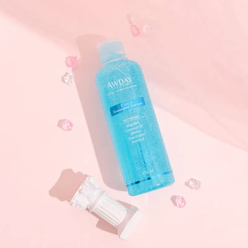 AWDAY 3in1 Shampo serum Paket Shampo + Kondisioner Perawatan Rambut Kering dan Rusak Awday Biotin Wangi 1