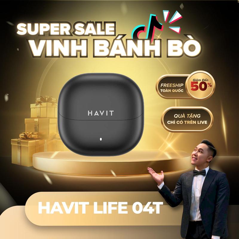 Tai nghe Havit Life 04T 2Mic ENC Hall Switch Bluetooth 6.0