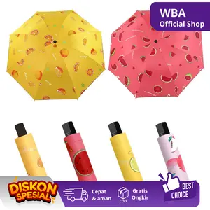 PAYUNG MOTIF KARAKTER BUAH LIPAT ANTI UV Fitur Anti UV Desain Lipat Praktis Perlindungan Sinar Matahari Payung Karakter Buah Lipat Anti UV untuk Perlindungan dan Kenyamanan