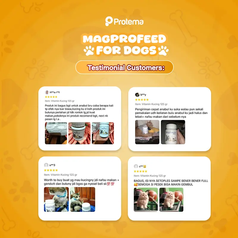 [EXTRA JUMBO] MAGPROFEED - VITAMIN ANJING 625GR | Penggembul Anabul, Boost Penambah Nafsu Makan, Melebatkan Bulu, Cegah Kerontokan 7