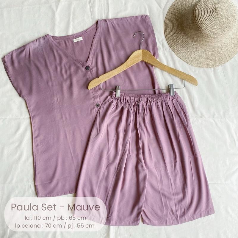 Paula Set Setelan Rayon Polos Busui Adem regular xl 5