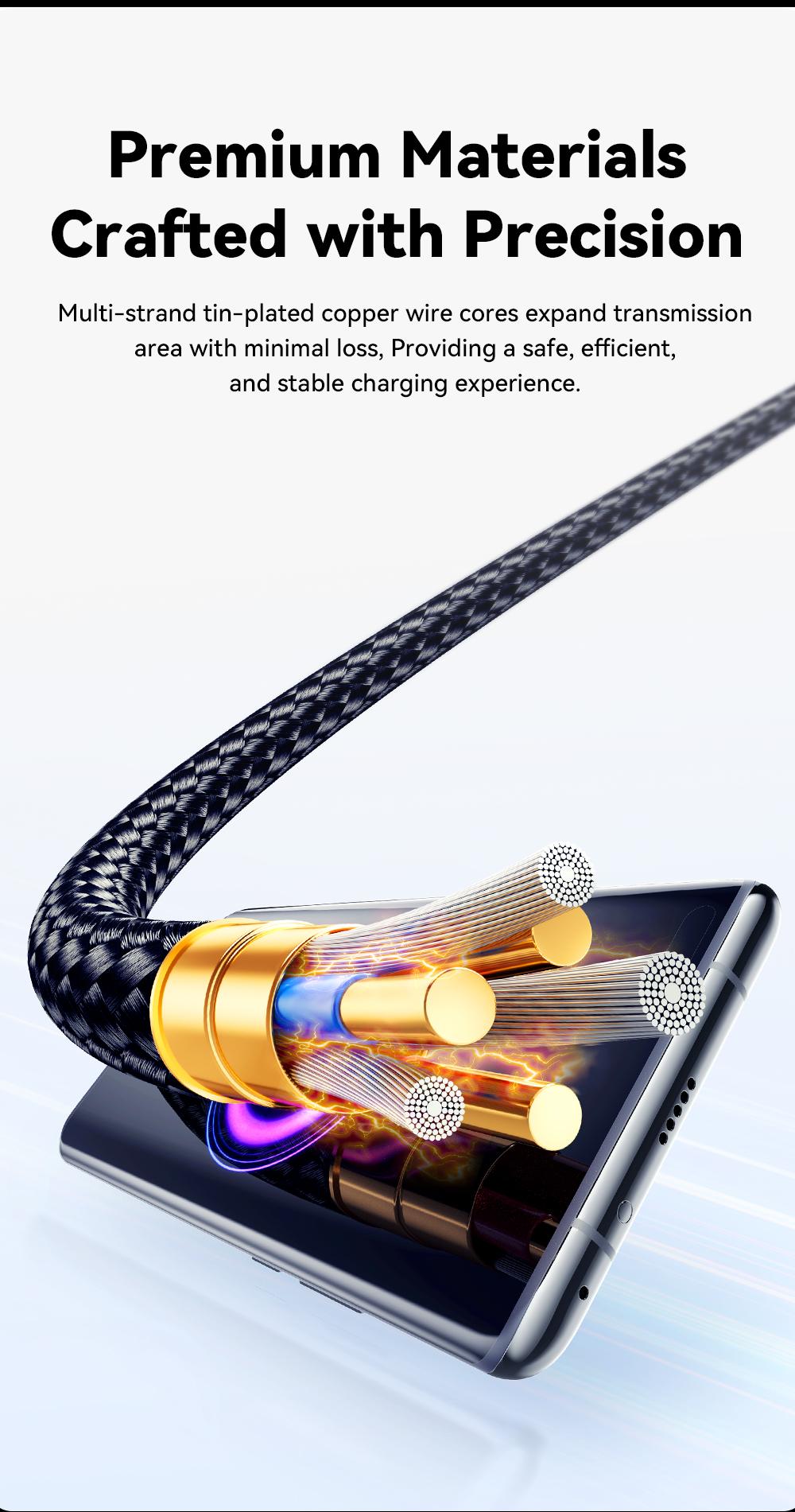 Essager 120W Usb Type C Cable For xiaomi 6A Fast Charging Cord