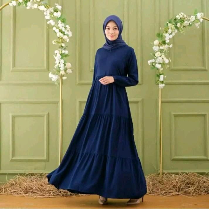 Product Introduction of (promo) gamis canda rempel susun airflow premium/ gamis polos busui terlaris 2024/gamis premium/ gamis muslim 14