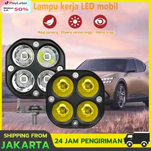 2PCS Lampu Sorot Tembak LED Cr-ee Bar CWL 4 Titik Mata 40 Watt Mobil Motor 40W 9 - 36 Volt 12V 24V Worklight Car