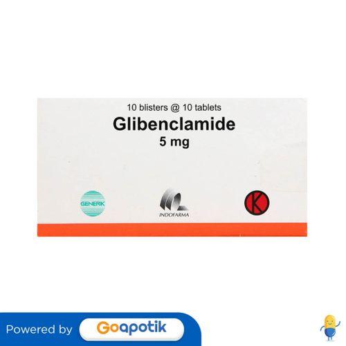 GLIBENCLAMIDE INDOFARMA 5 MG BOX 100 KAPLET