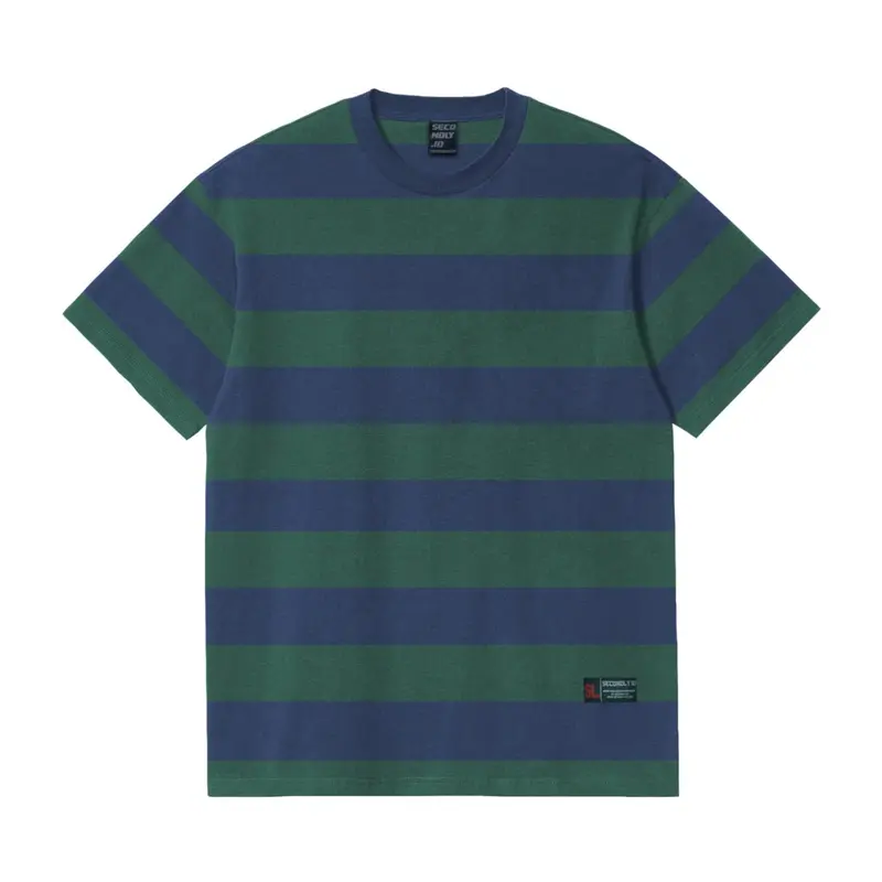 SECONDLY.ID Tshirt Salur Garis Besar Stripe 24s Grm 180 Kaos Jumbo Pria Wanita S - 7XL 5