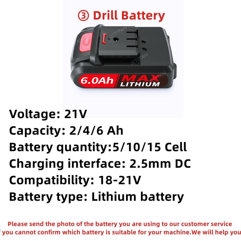 88V/388VF Cordless Drill Battery Rechargeable Lithium Li-Ion Battery/Angle Grinder/Electric Wrench/Car Washer/Chain saw 7