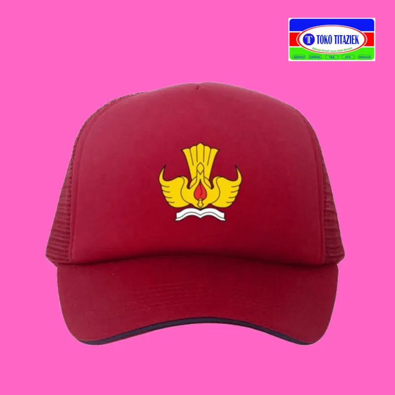 TOPI SEKOLAH SD FULL MERAH 0