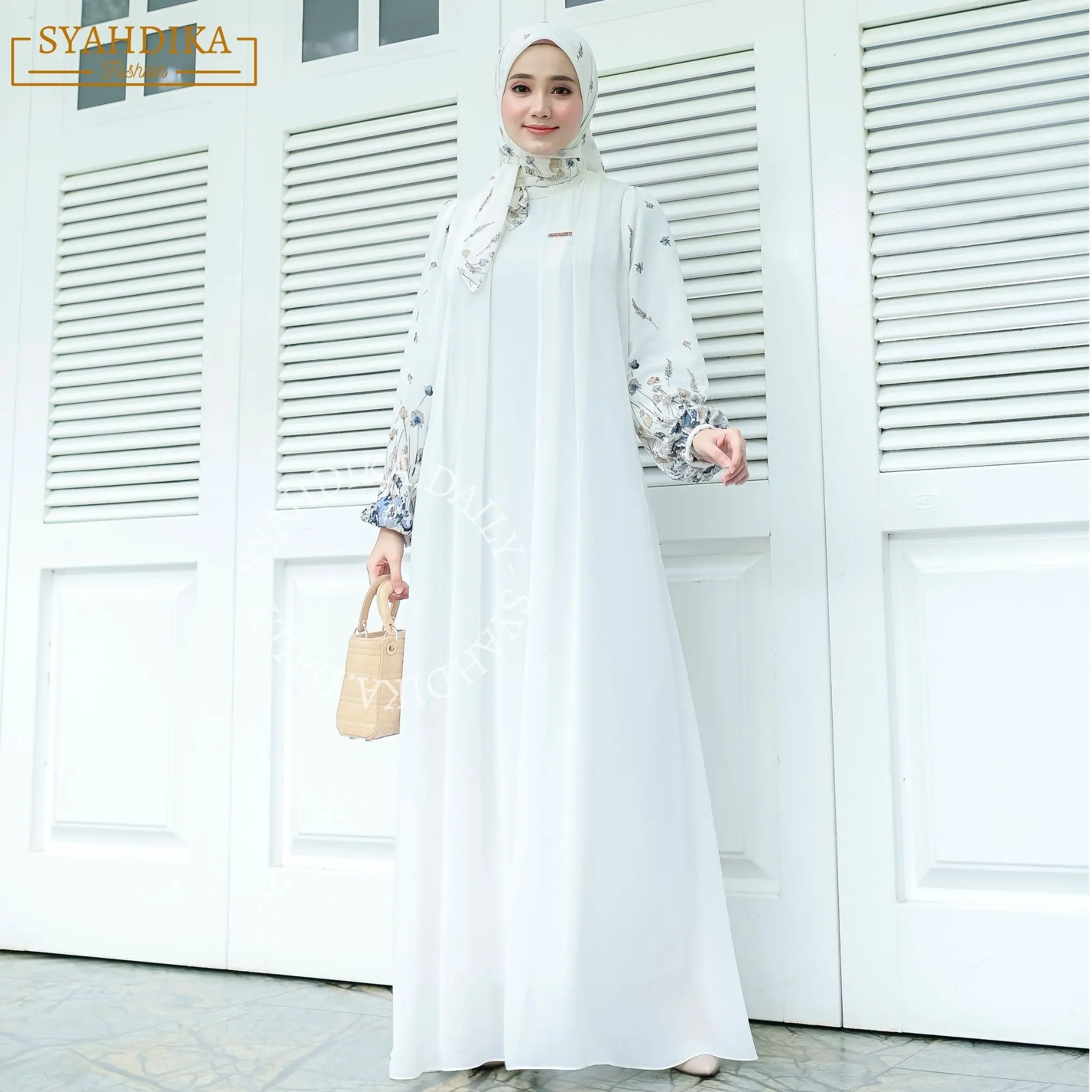 (FREE HIJAB) ZASKIA DRESS GAMIS WANITA KEKINIAN CERUTY BABY DOLL PREMIUM