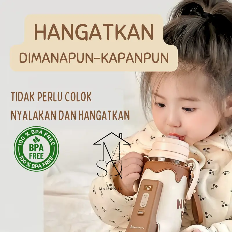 Portable Bottle Baby Warmer With Battery Pemanas Penghangat Susu Bayi Pemanas Asi Dengan Usb & Battery Botol Bayi Cewek Cowok 3
