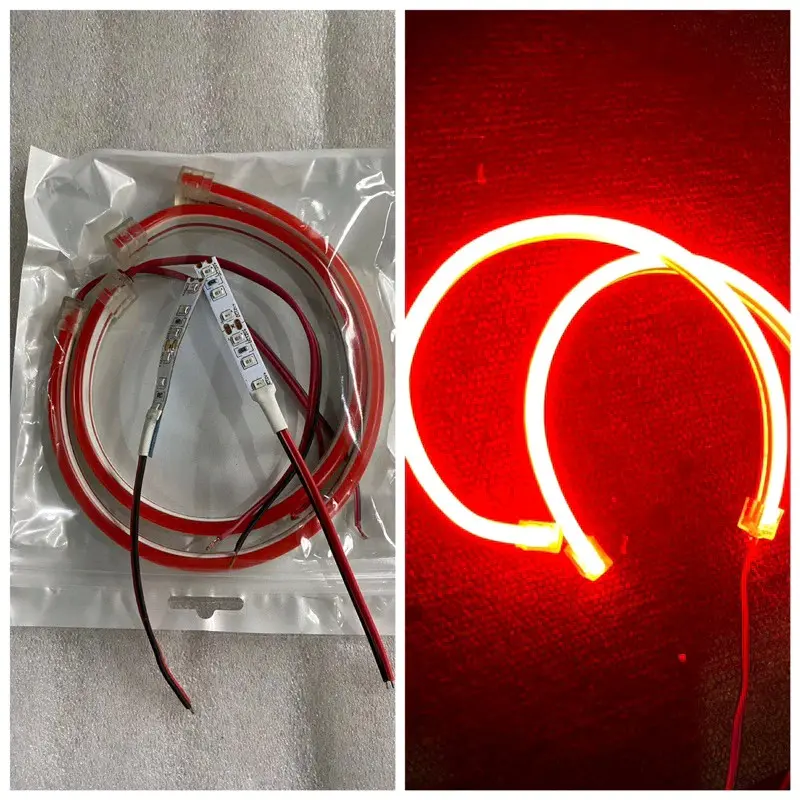 sepasang lampu alis mode diam 30cm bonus demon/devil eye