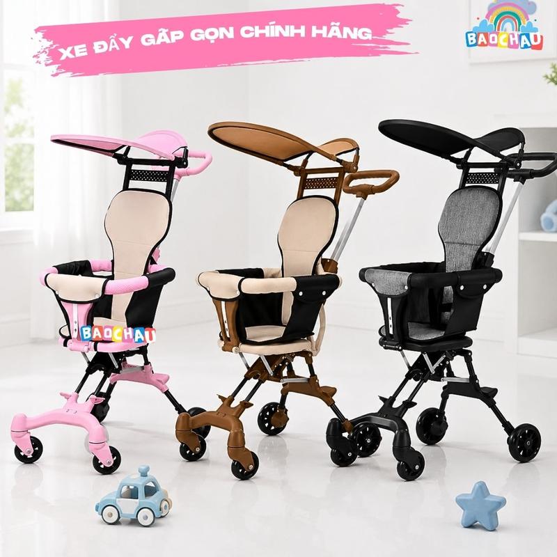 Xe Đẩy Em Bé Gấp Gọn – Xe Đẩy Du Lịch Siêu Nhẹ, Tiện Lợi Cho Bé
