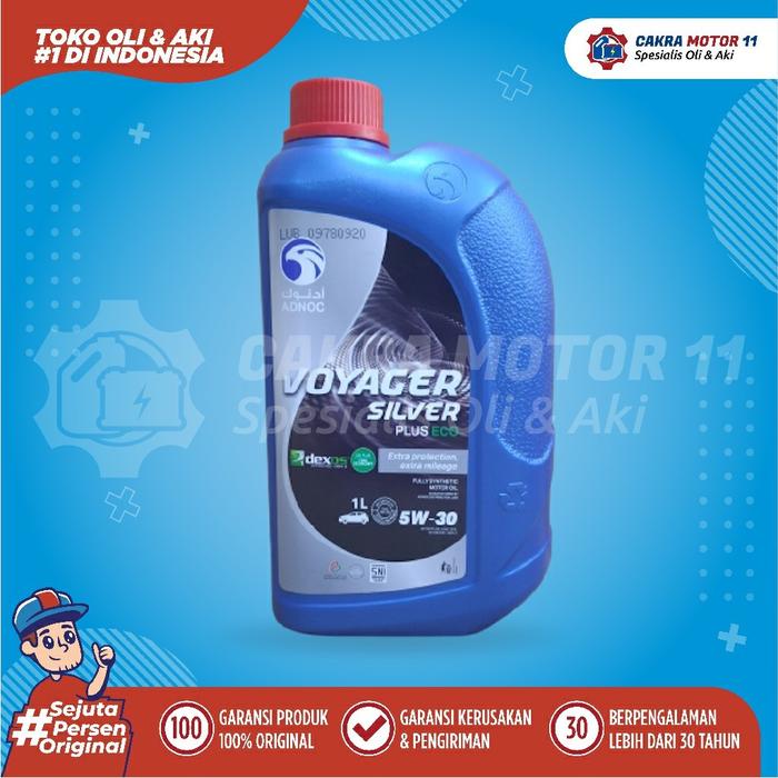 Gambar ADNOC VOYAGER SILVER PLUS ECO 5W30 SN 1LT dari Cakra Motor 11 Kota Administrasi Jakarta Barat Tokopedia