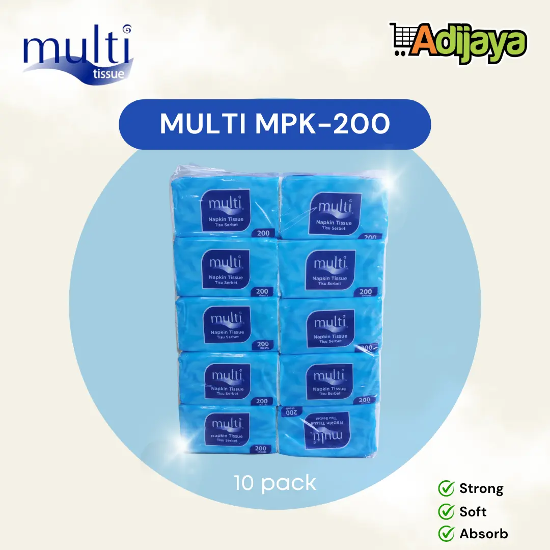 Tissue Multi Pop Up Napkin Tisu Higienic 2ply - Multi MPK-200MU 10 Pcs / Pack