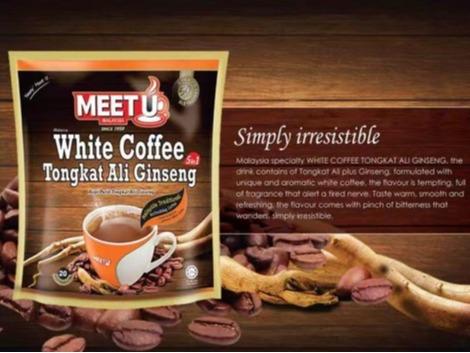 Meet U WHITE COFFEE TONGKAT ALI GINSENG 5 IN 1 (18's x 28g) Beverage 1