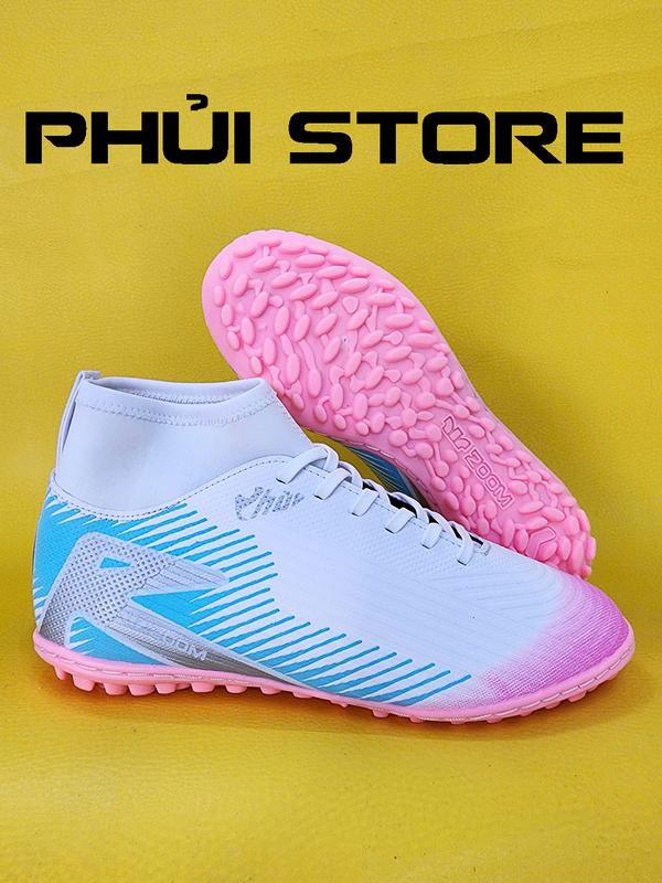 Giày Đá Bóng Sân Cỏ Nhân Tạo Phủi Store Va Po 16 Pro TF Cổ Cao, Đế Zoom Êm Chân, Khâu Viền Full Đế, Bảo Hành 2 Tháng giày vapor 16 elite xanh chuôi