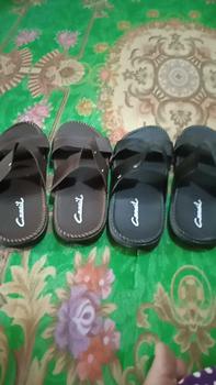 Product Review of SANDAL PRIA COWOK CASUAL BELI 1 GRATIS 1  PROMO Sendal Slop Kulit Pria Japit Slop Selop Jepit from m**0 1