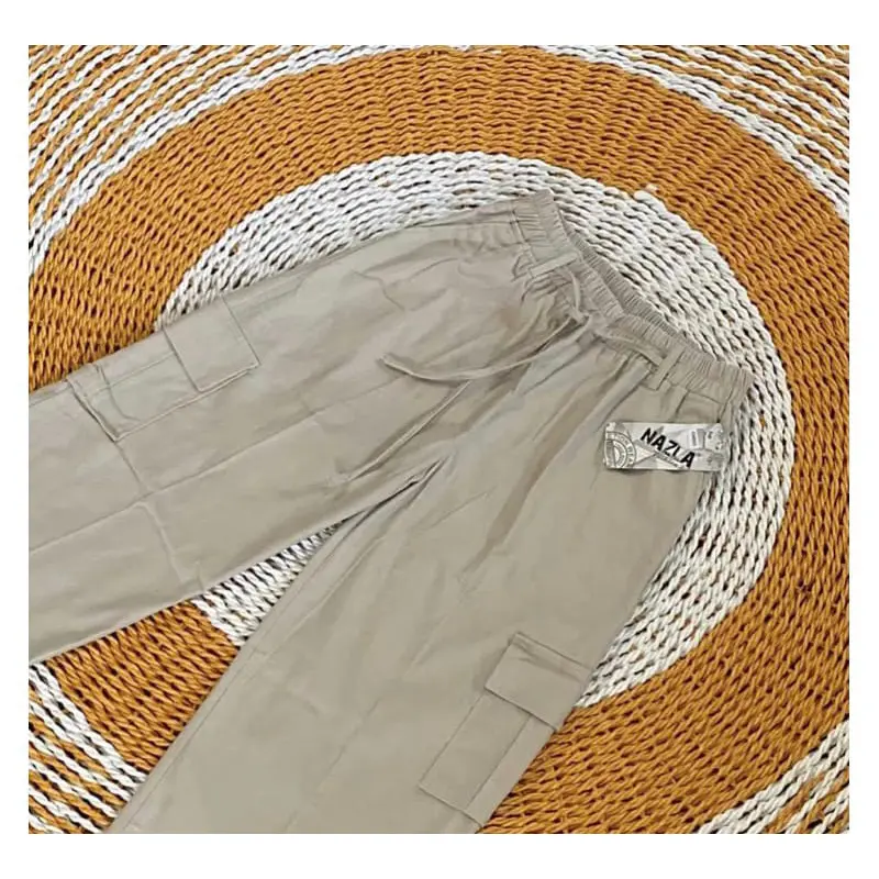Celana Kulot Cargo Wanita Highwaist - Kulot Cargo Pants Terbaru - Cargo Wanita Kekinian 3