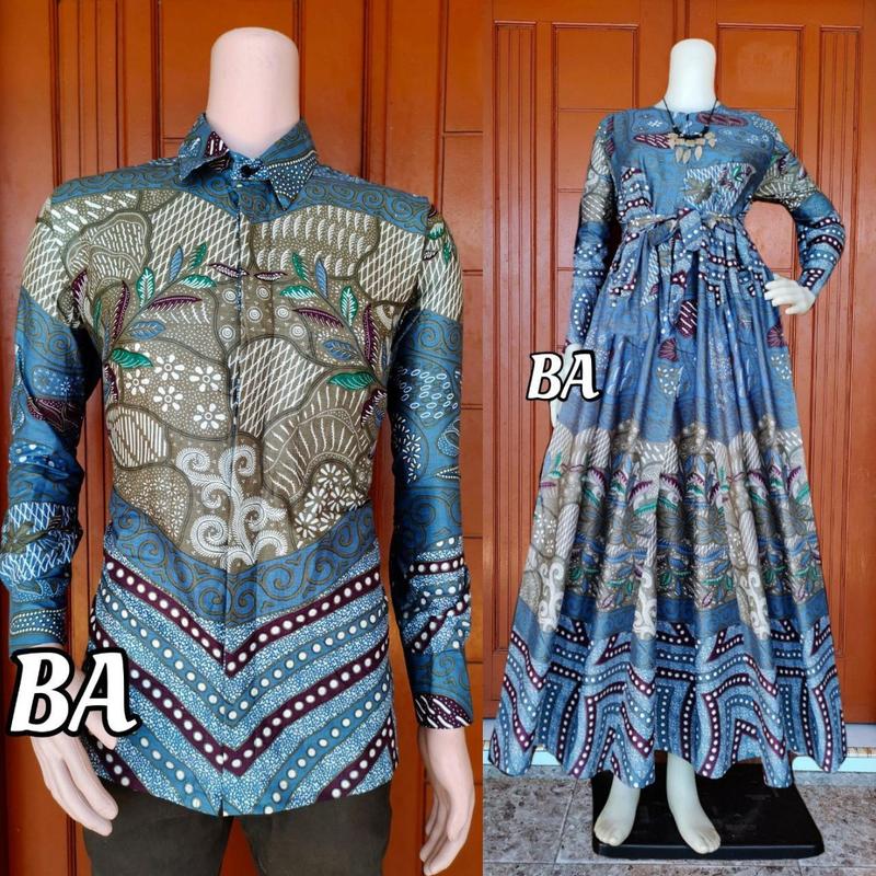 Product Introduction of Gamis Batik Couple Suami Istri Batik Bahan Katun 4