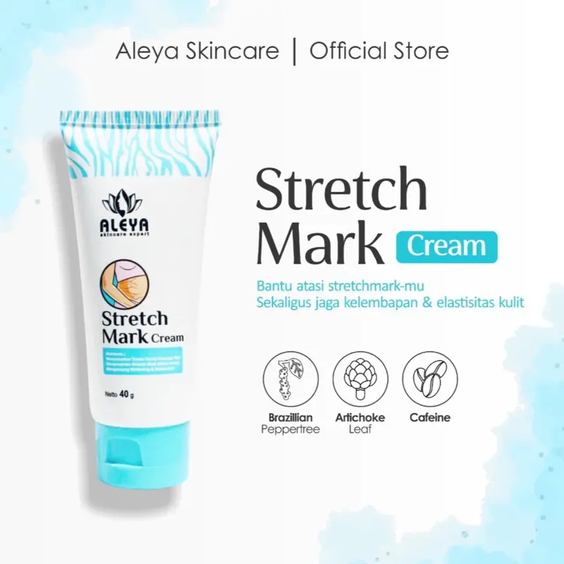 ALEYA STRETCHMARK CREAM KRIM STRETCH MARK CREAM PENGHILANG BEKAS LUKA STRETCH MARK BY ALEYA SKINCARE EXPERT 1