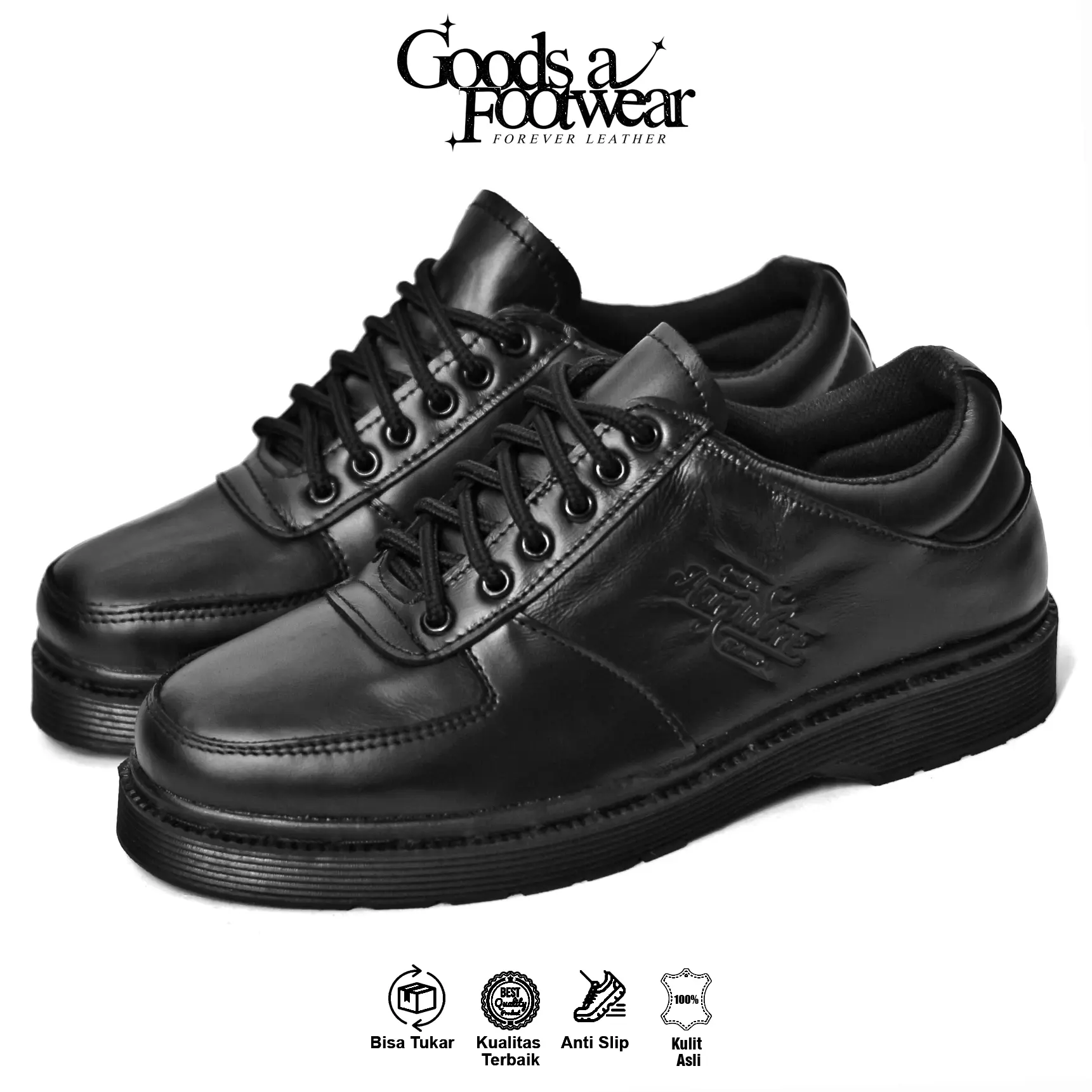 MARTINS - Sepatu Pantofel Docmart Pria Kulit Asli