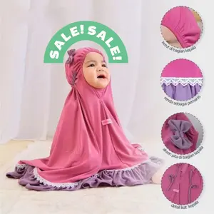 Mukena Anak Cantik 1-12th Setelan  Renda Syari Perlengkapan Sholat Muslim Nyaman