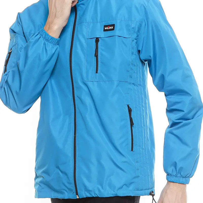 Welzick - Jaket Windbreaker Outdoor Pria Wanita Medium Jumbo - JGN002 Turkis 8
