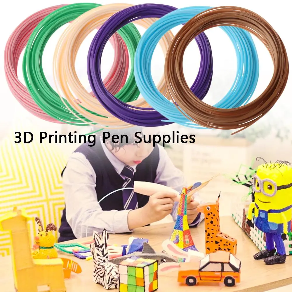 Phụ Kiện Bút Tạo Mẫu Lập Thể Sáng Tạo, 5 / 10 Mét, Dụng Cụ Vẽ Thủ Công Nghệ Thuật, Bút In 3D, Đồ Dùng, Dây Tóc PLA, Thích Hợp Cho Máy In Mô Hình