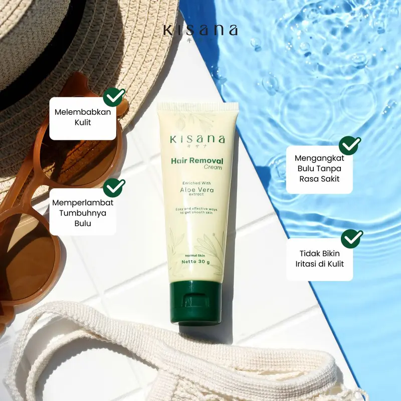 [BELI 3] KISANA Hair Removal Cream Normal Skin 30 gr - Krim Penghilang Bulu untuk Cukur Rambut dan Perawatan Ketiak 2