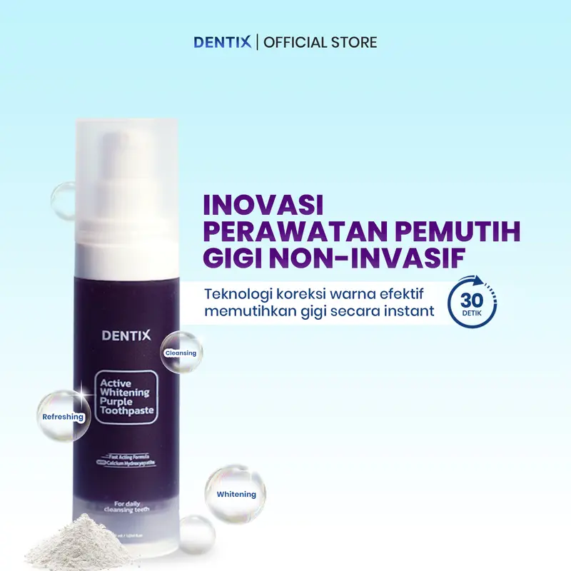 BUNDLING ACTIVE WHITENING PURPLE TOOHPASTE - UNTUK GIGI YANG KUNING 3