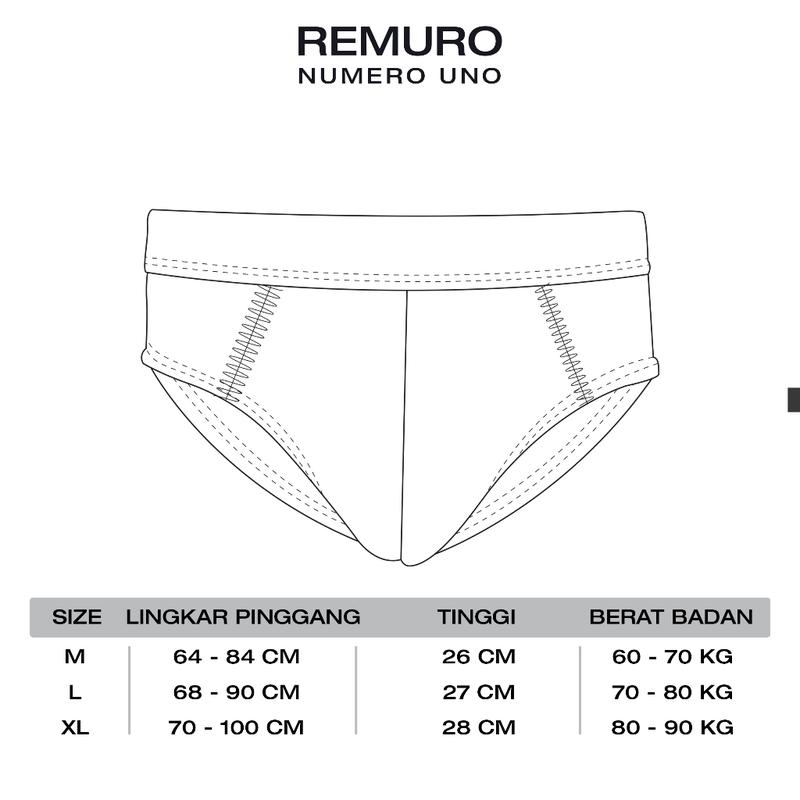 J♥O1 REMURO DRYFLEX SWIFT YELLOW [3 PCS] - CELANA DALAM PRIA ACTIVE BRIEF - MULTICOLOR YELLOW B✪R5 2